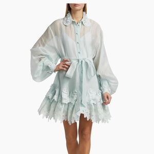 ZIMMERMANN mini dress blue color size 1